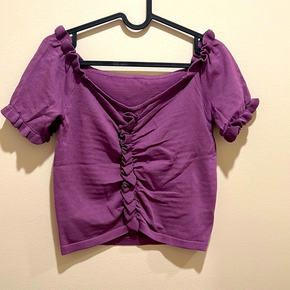 New Purple Knit Top